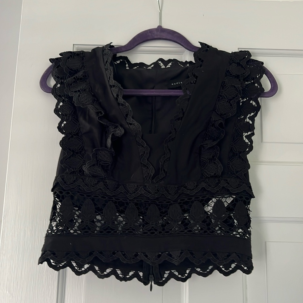 Beautifully detailed black top